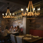 Hemp Rope Industrial Large Wheel Chandelier - Image 8