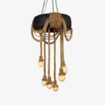 Hemp Rope Industrial Tire Chandelier - Image 17