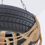 Hemp Rope Industrial Tire Chandelier - Image 11