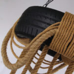 Hemp Rope Industrial Tire Chandelier - Image 12