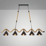 Hemp Rope Industrial Wave Chandelier - Image 18