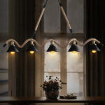 Hemp Rope Industrial Wave Chandelier - Image 3