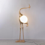 Heron Sculpture Floor Lamp - Image 3