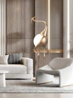 Heron Sculpture Floor Lamp - Image 13