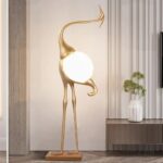 Heron Sculpture Floor Lamp - Image 2