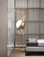 Heron Sculpture Floor Lamp - Image 8