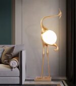 Heron Sculpture Floor Lamp - Image 11