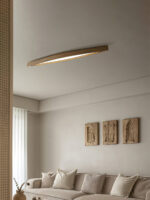 Horizon Linear Wood Ceiling Lamp - Image 14