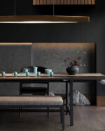 Horizon Linear Wood Pendant Lamp - Image 9