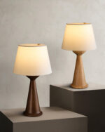 Hourglass Wood Table Lamp - Image 3