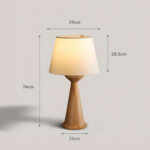Hourglass Wood Table Lamp - Image 16