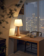 Hourglass Wood Table Lamp - Image 12