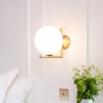 Blown Glass Opal Glass Wall Lamp - Image 18