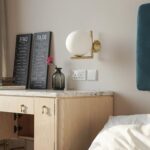 Blown Glass Opal Glass Wall Lamp - Image 7