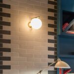 Blown Glass Opal Glass Wall Lamp - Image 15