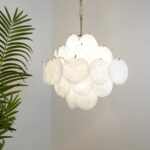 Isadora Murano White Disc Chandelier - Image 6