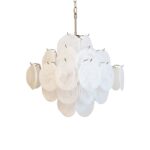 Isadora Murano White Disc Chandelier - Image 14