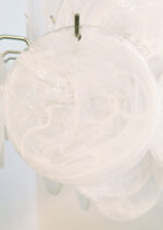 Isadora Murano White Disc Chandelier - Image 9