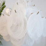 Isadora Murano White Disc Chandelier - Image 12