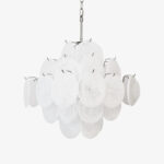 Isadora Murano White Disc Chandelier - Image 18