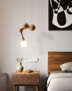 Jenna Wooden Pendant Lamp - Image 6