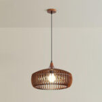 Lattice Nest Wooden Pendant Lamp - Image 2
