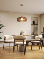 Lattice Nest Wooden Pendant Lamp - Image 6