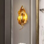 Leaf Brass Wall Lamp - Image 3