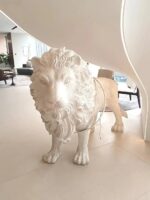 Leo Lion Sculpture Floor Lamp - Image 8