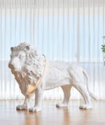 Leo Lion Sculpture Floor Lamp - Image 2