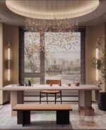 Long Arc Glass Wall Lamp - Image 7