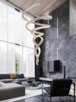 Long Spiral Crystal Chandelier - Image 10