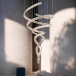 Long Spiral Crystal Chandelier - Image 12