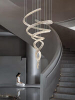 Long Spiral Crystal Chandelier - Image 14