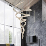Long Spiral Crystal Chandelier - Image 15
