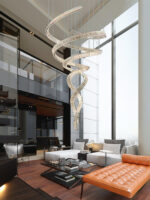 Long Spiral Crystal Chandelier - Image 16