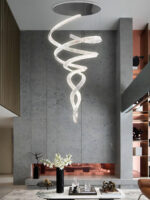 Long Spiral Crystal Chandelier - Image 18