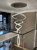 Long Spiral Crystal Chandelier - Image 19