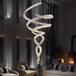Long Spiral Crystal Chandelier - Image 5