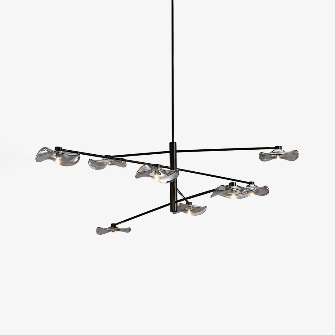 Lotus_Leaf_Glass_Chandelier__1.jpg Lotus Leaves Glass Chandelier - Image 1