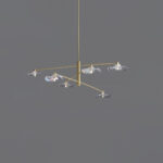 Lotus Leaves Glass Chandelier - Image 16