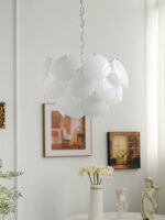 Luminous Petal Glass Chandelier - Image 15
