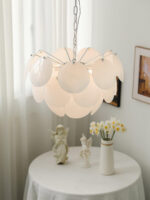 Luminous Petal Glass Chandelier - Image 16