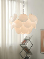 Luminous Petal Glass Chandelier - Image 18