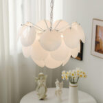 Luminous Petal Glass Chandelier - Image 19