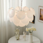 Luminous Petal Glass Chandelier - Image 5