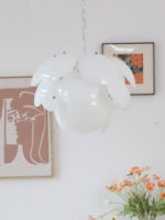 Luminous Petal Glass Chandelier - Image 11