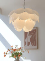 Luminous Petal Glass Chandelier - Image 12