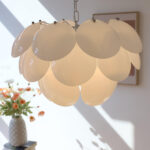 Luminous Petal Glass Chandelier - Image 13
