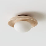 Lunaro Travertine Ceiling Lamp - Image 4